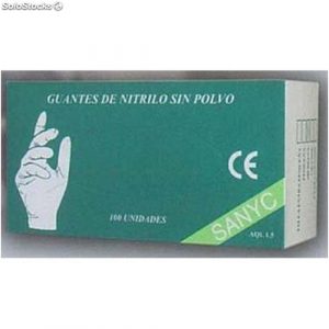GUANTES NITRILO SIN POLVO