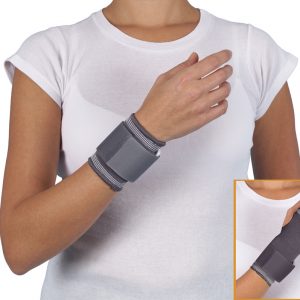 MUÑEQUERA ELÁSTICA CON CINCHA CORTA