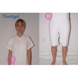 PIJAMA ANTIPAÑAL CORTO BLANCO