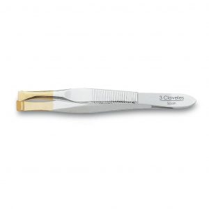 PINZA ANCHA PUNTA ORO 8CM