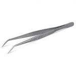 PINZA DE DISECCION PUNTA FINA CURVA 14CM