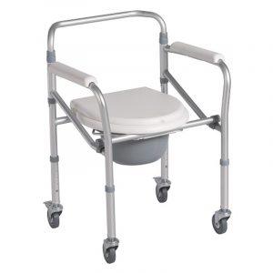 SILLA CON INODORO Y RUEDAS PLEGABLE 2171